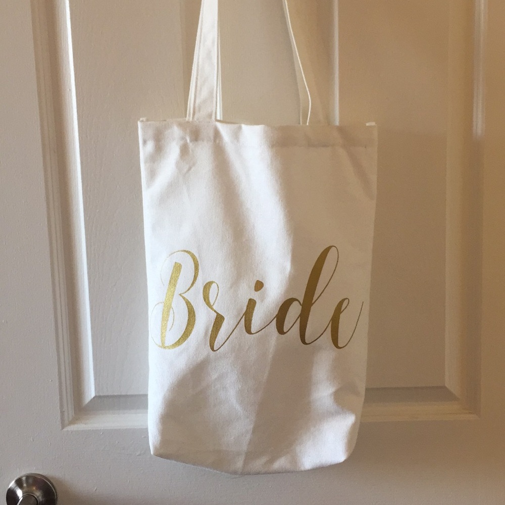 Canvas Bride Tote Bag